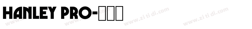 Hanley Pro字体转换